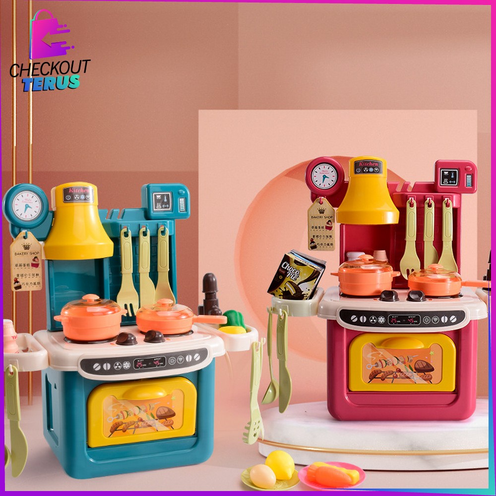 CT M260 Mainan Anak Perempuan Masak Masakan Isi 36PCS Lengkap Kitchenware 8038 Mainan Anak Kitchen Set Mini