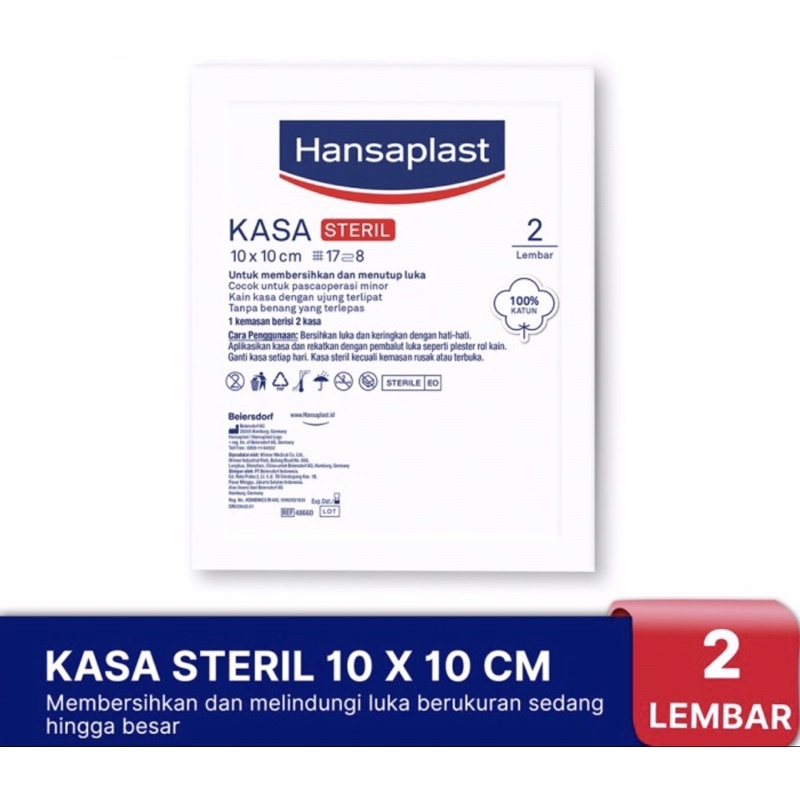 Hansaplast Kain Kasa Steril 10x10cm