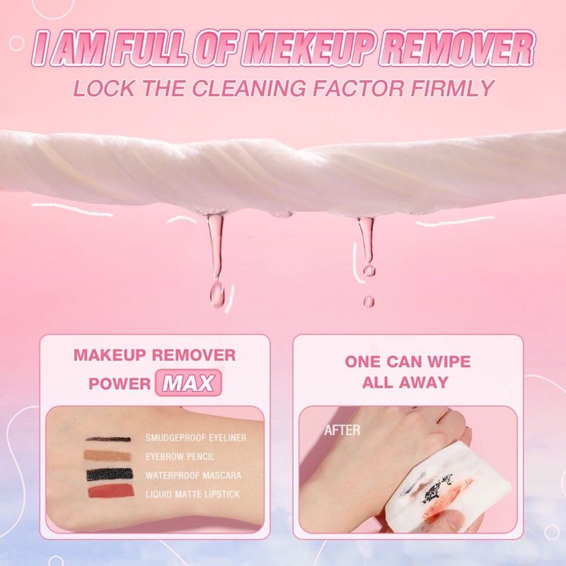 PINKFLASH MAKEUP REMOVER CLEANSING SHEET