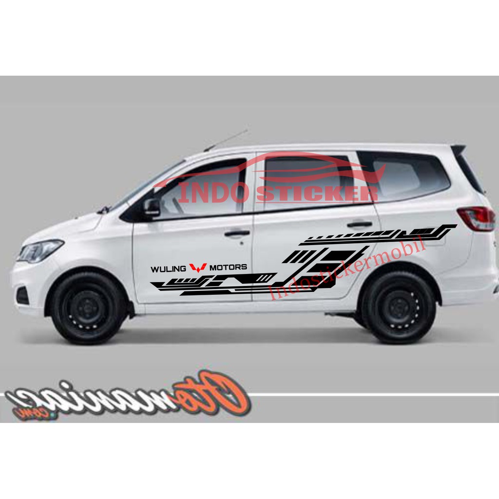 Sticker stiker mobil wuling cortez cutting stiker mobil wuling confero s formo almaz