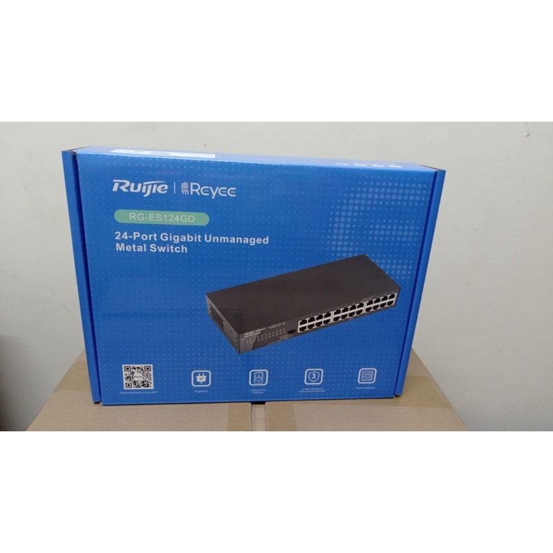 Ruijie Reyee RG-ES124GD 24Port Gigabit Switch unmanaged metal case