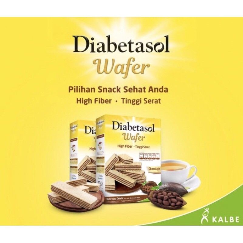 Diabetasol Wafer Sehat Rasa Chocolate 2x50 gr