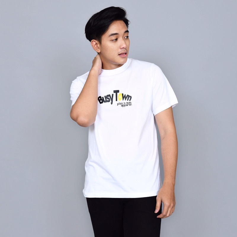 T-SHIRT PISSNSUN BUSSY TOWN | KAOS DISTRO PRIA / WANITA | COTTON COMBED 30s
