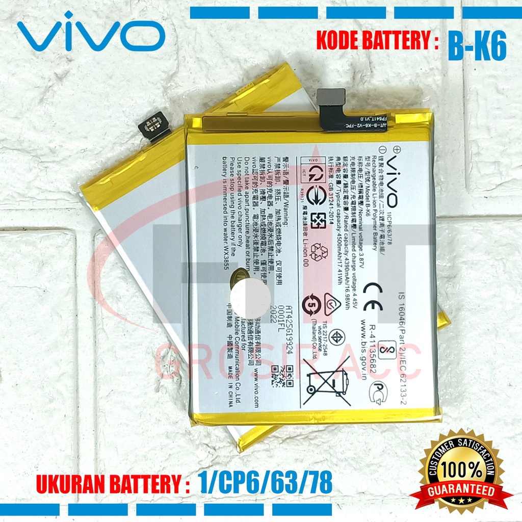 Baterai Battery Ori Vivo V19 / Kode Baterai B-K6