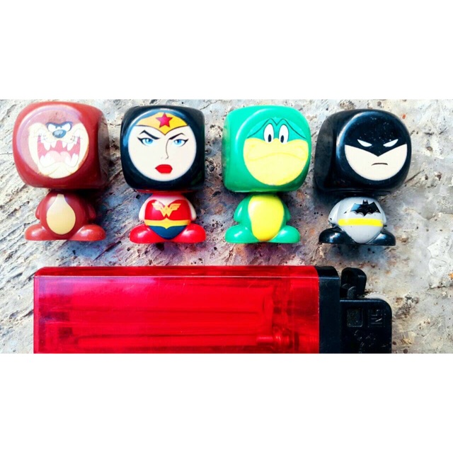 Miniatur super hero MIX action figure batman wonder woman tazmania dinosaurus animal murah promosi