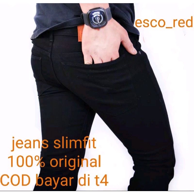 Celana Jeans panjang pria Skiniy pensil pria/ripped jeans original