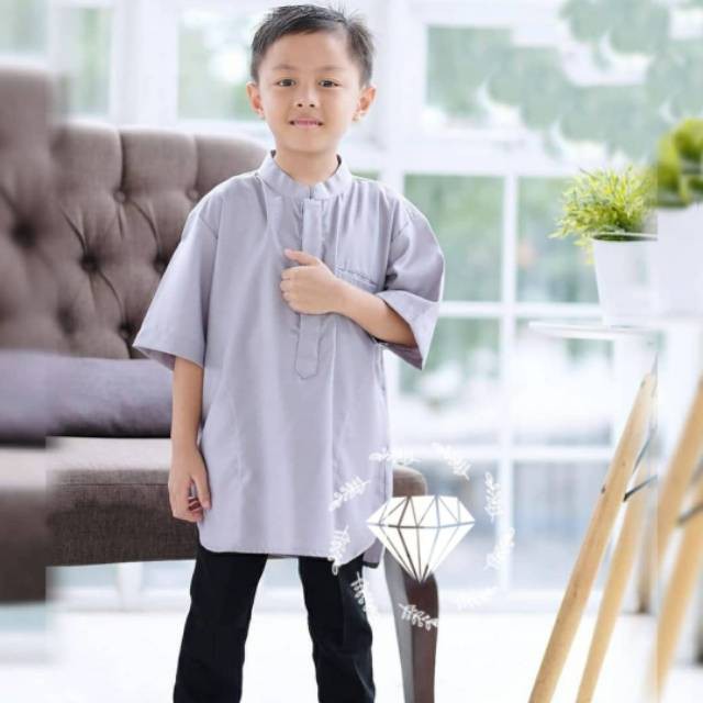 Baju Muslim Anak Laki-laki koko andika kid Anak Cowok Umur 2 3 4 5 6 7 Tahun Terbaru 2022