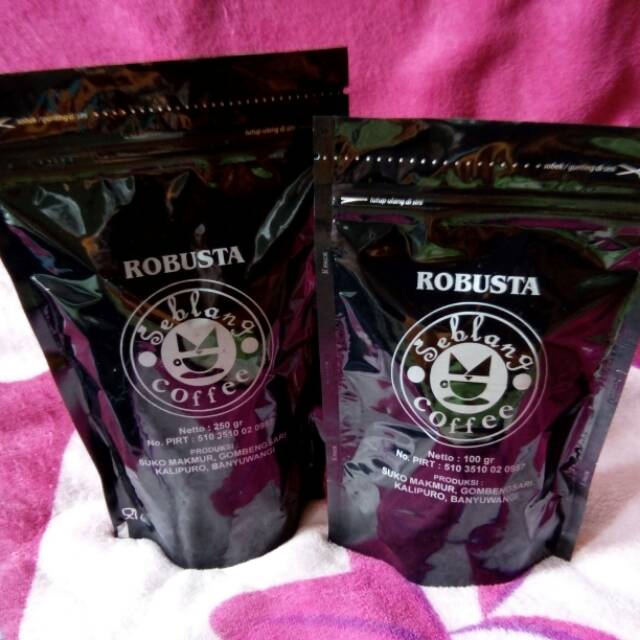 

Kopi robusta kopi asli murni murah banyuwangi seblang coffee netto500g