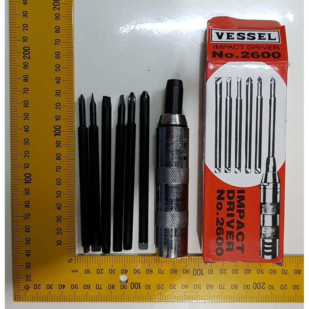 Dijual Obeng Ketok Impact Driver Set VESSEL no 2600 tekiro Murah