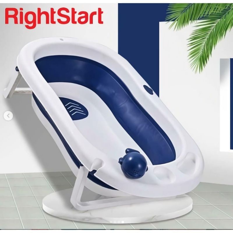 SugarBaby Foldable Baby Bathtub With Heat Sensor F79 / F88 /Right Start Jumbo Whale Folding Bath Tub /Right Start Heat Sensor Mega White Hot Baby Folding Bath Tub