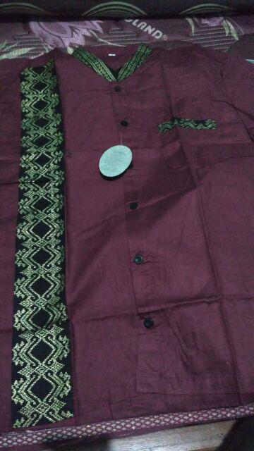 Batikuu New-kemejapria-lengan-panjang-848vo-kemeja-pilot-pangkat-teknisi Kemeja Batik Pria Lengan