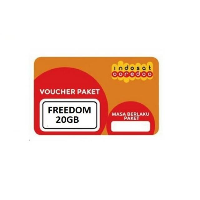 Voucher indosat freedom 20GB