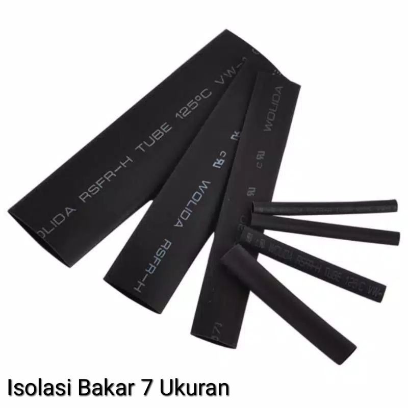 Isolasi Bakar 127 heat Isolasi Bakar 7 size Untuk Kabel Listrik