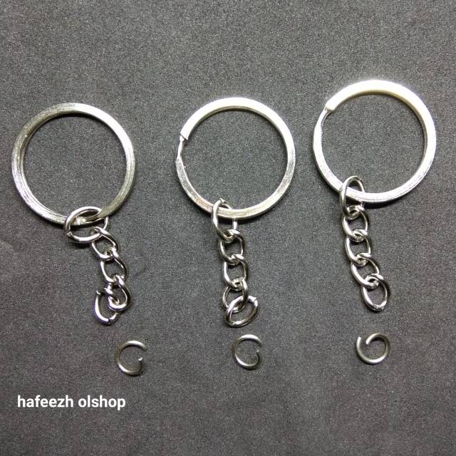  Ring Gantungan Kunci  Gepeng Pipih Isi 25 Pcs Shopee 