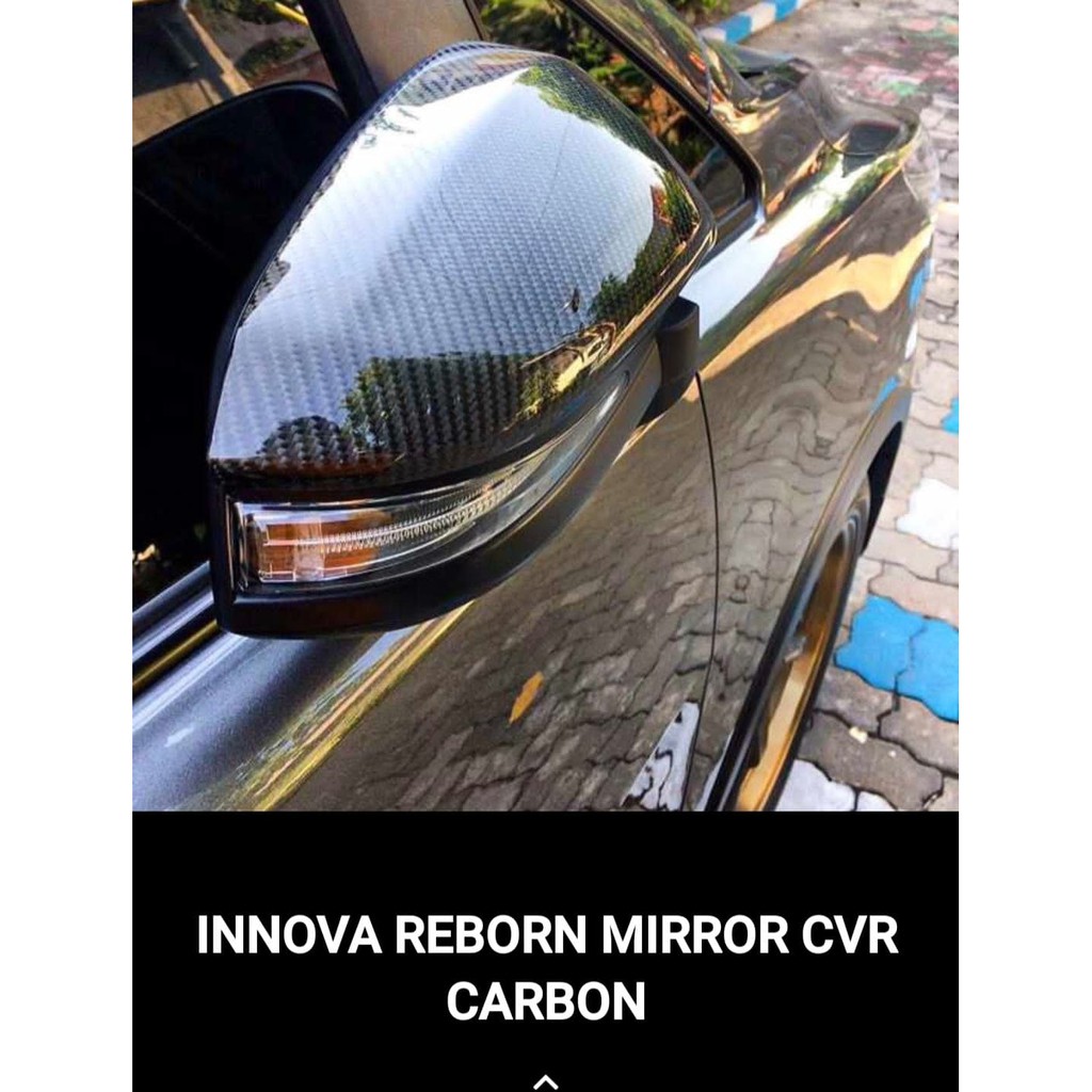 Cover Spion Mirror Cover Innova Reborn 2016 up Hitam Carbon