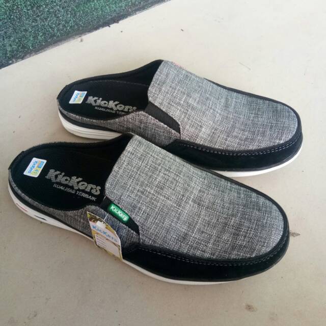 Sandal slide kain levis combinasi selop kain levis combinasi nyaman dipakai