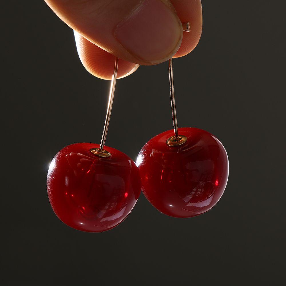 Preva Cherry Earrings Manis Pesta Perhiasan Musim Panas