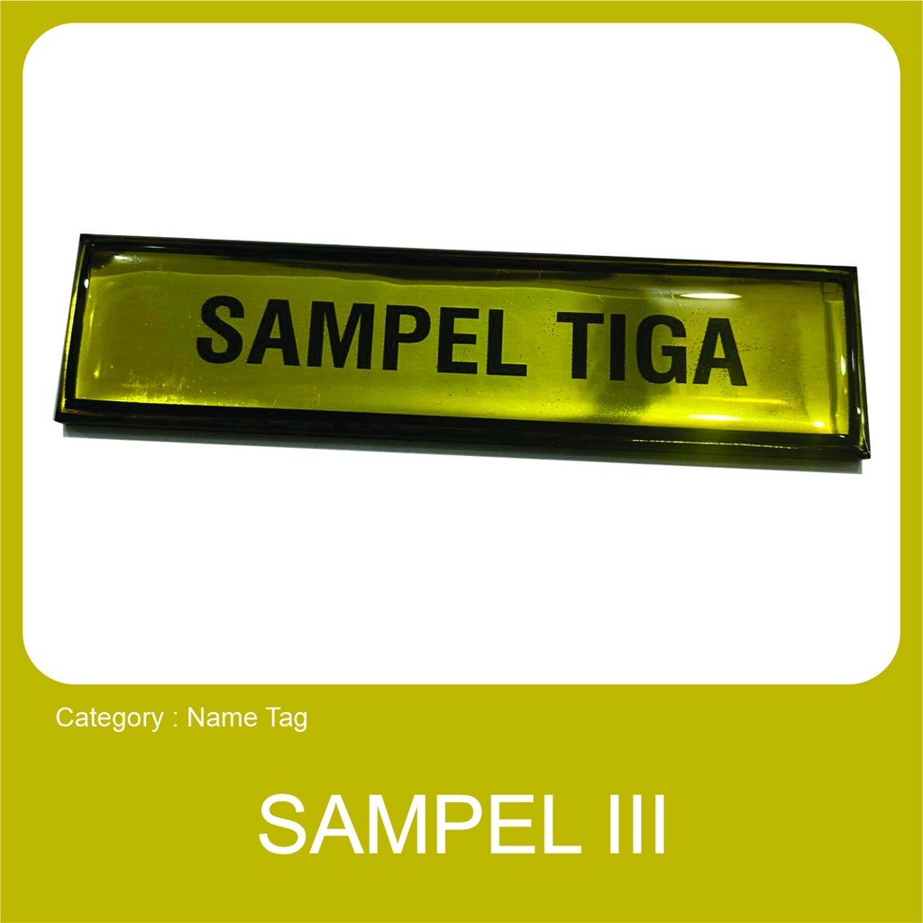 

Name Tag Akrilik Keren – Cetak Custom, Cocok untuk Seragam Sampel Tiga (EMAS-HITAM-HITAM)