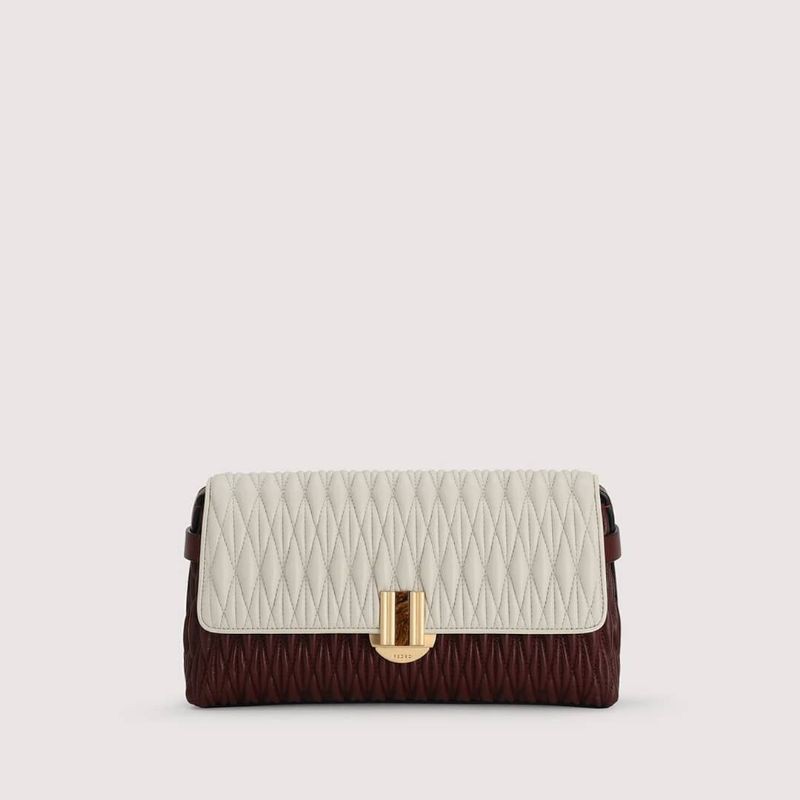 1.1 SALE | PDRO Quilted Shoulder Bag With Precious Stone Closure