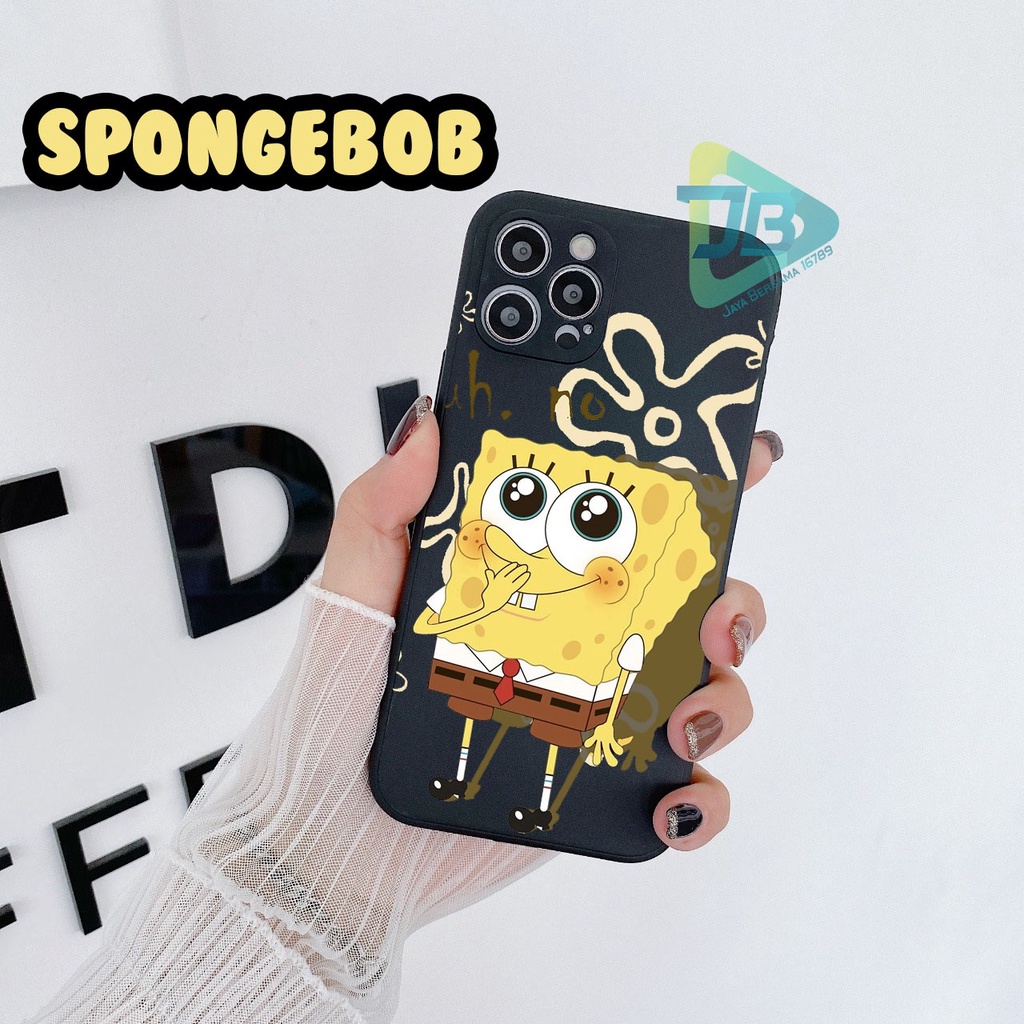 CASE CASING SOFTCASE SILIKON MACARON PELINDUNG KAMERA SPONGEBOB OPPO VIVO SAMSUNG XIAOMI REALME IPHONE ALL TYPE JB5263