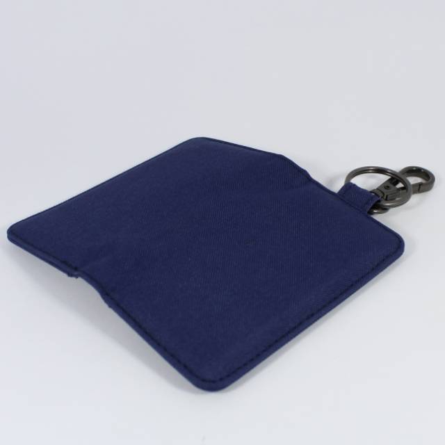 EMDS05 Dompet STNK Motor Mobil - gantungan kunci keychain navy blue