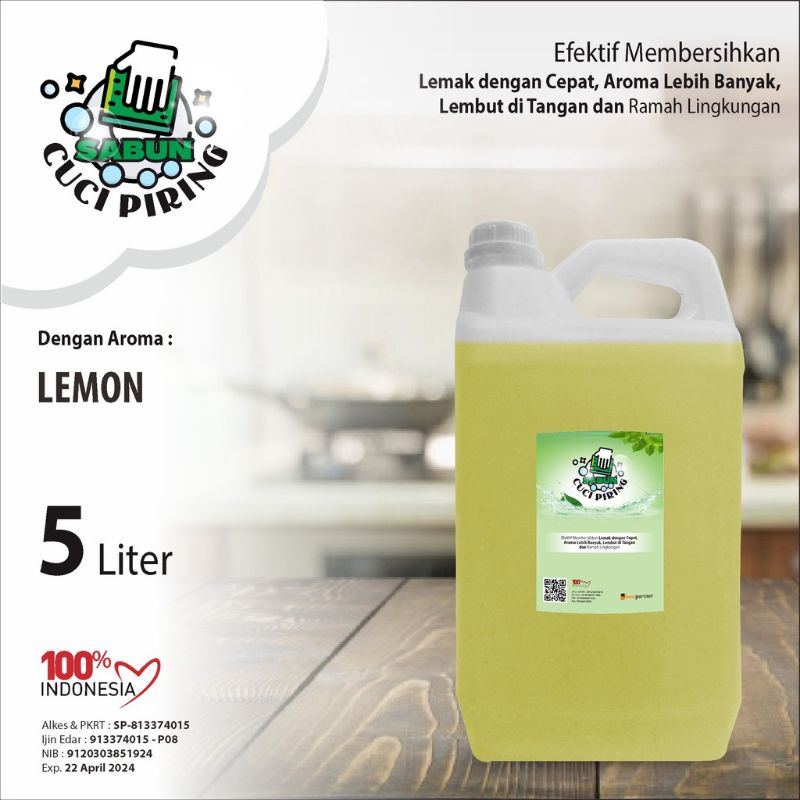 Sabun Cuci Piring Aneka aroma kemasan jurigen 5 liter