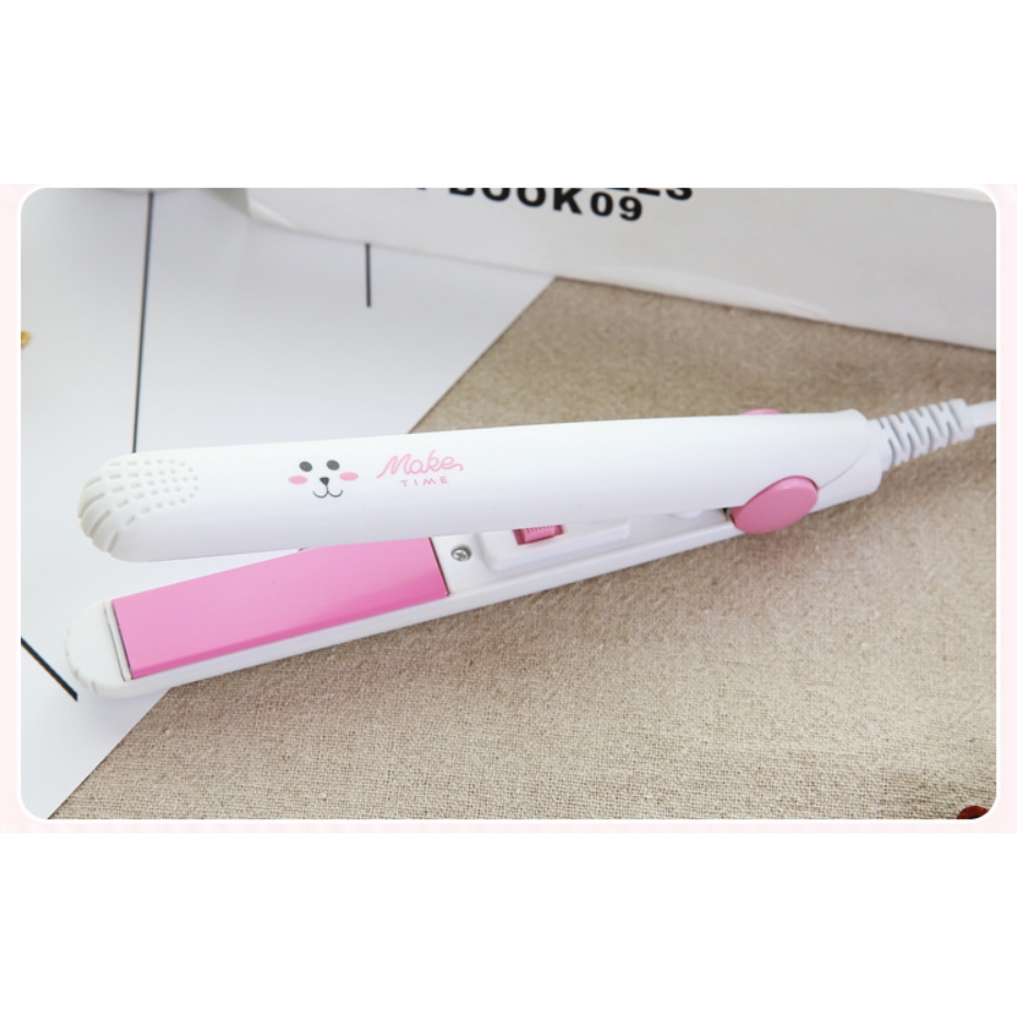 Catokan Mini Alat Catok Rambut Mini 2in1 Set Lurus dan Keriting Make Time Karakter-7