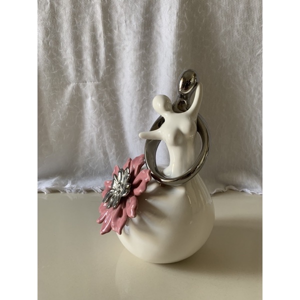 hiasan pajangan figurine ceramic lover informa used