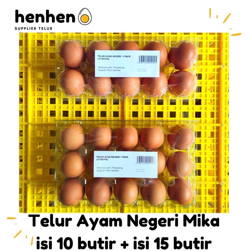 

Telur ayam negeri isi 15 butir incl mika