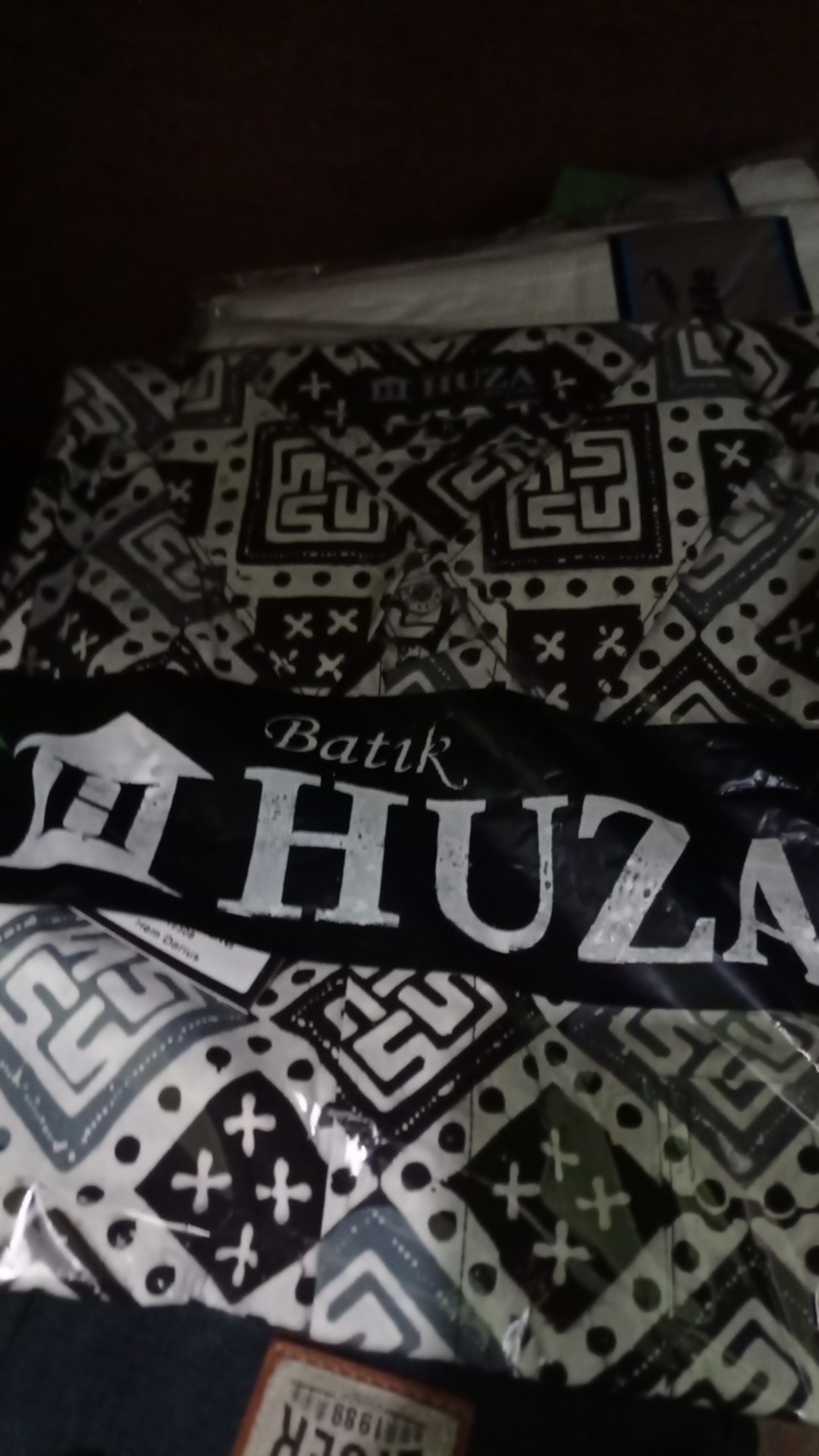 Kemeja Pria Atasan Batik Darius Pria Lengan Pendek Bahan Katun Cap Regular Fit Batik Huza