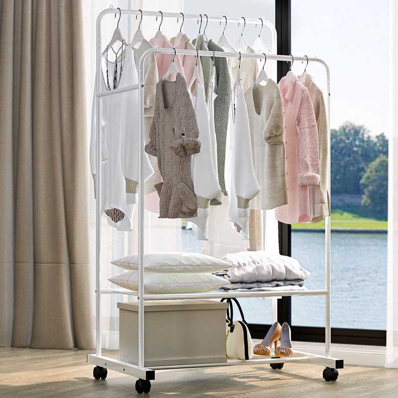 [TPR] Rak Gantungan Baju Pakaian Kamar Indoor Cloth Hanger Rack Wardrobe Minimalis Kuat