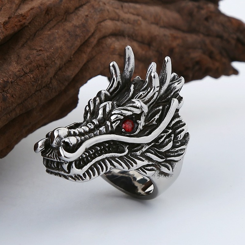 Vintage Men's Fashion Stainless Steel Faucet Ring Jewelry Size 8-11