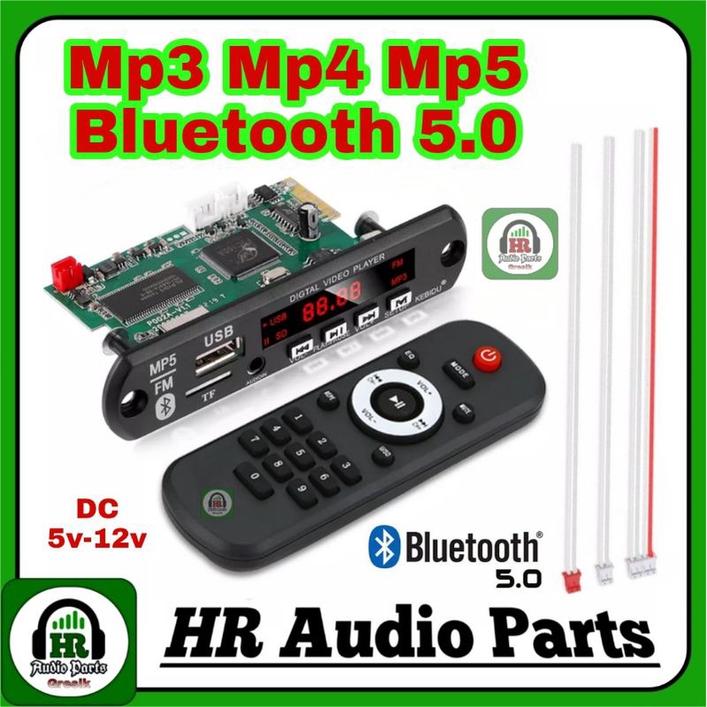 Mp3 Mp4 Mp5 Player Bluetooth 5.0 MP5 Decoder Audio Video USB TF WAV AV Aux FM