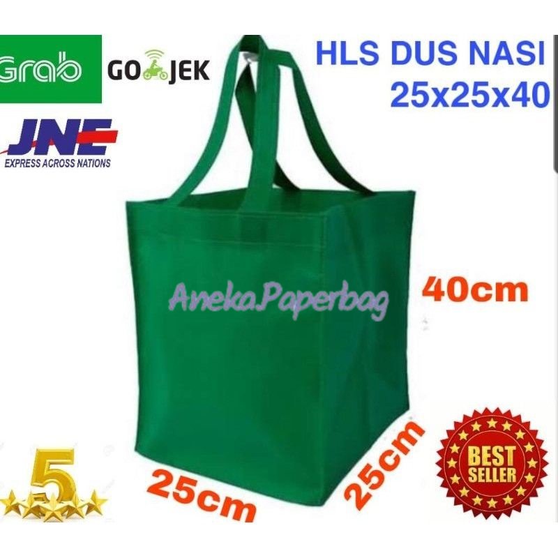 

MINIMAL BELI 12 PCS !! Tas Kain Spoundbound HLS Dus Nasi 25x25x40 Tas Box Nasi Tas Belanja Best Seller