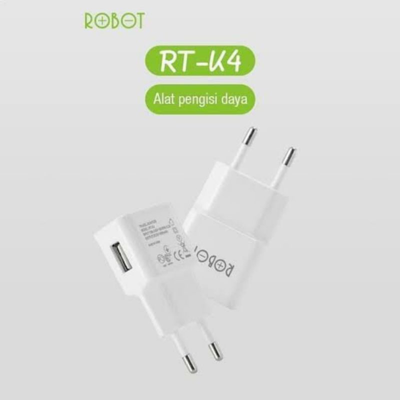 Robot Travel Adapter Charger RT-K4 Single USB Port