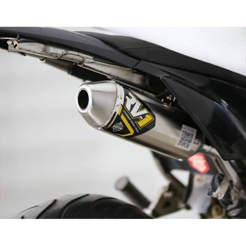 Knalpot Norifumi Rv1 N4 oKLX 150 BIGFOOT/D-Tracker KLX 150 Logo baru