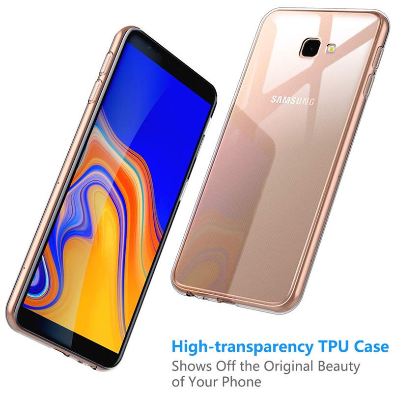 SAMSUNG Galaxy J4 plus J4+ Case Silicone Clear TPU Back Cover Kasus Silikon Casing-6