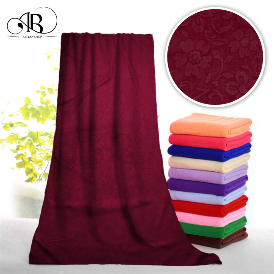 Handuk Embos Polos (COD)- Handuk Besar - Handuk DARK BROWN