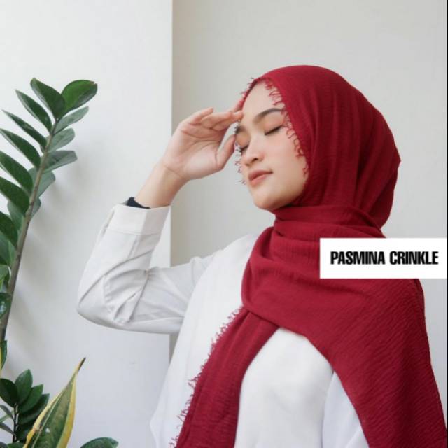 FLASHSALE PASMINA CRINKLE TURKEY TERMURAH / JILBAB HIJAB PASHMINA IMPOR PREMIUM ORIGINAL