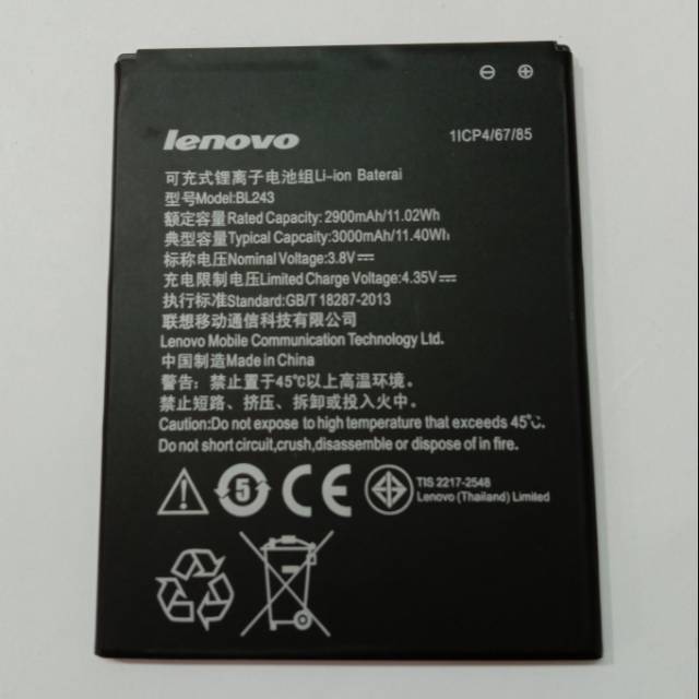 Baterai Battery Original lenovo A7000 BL 243