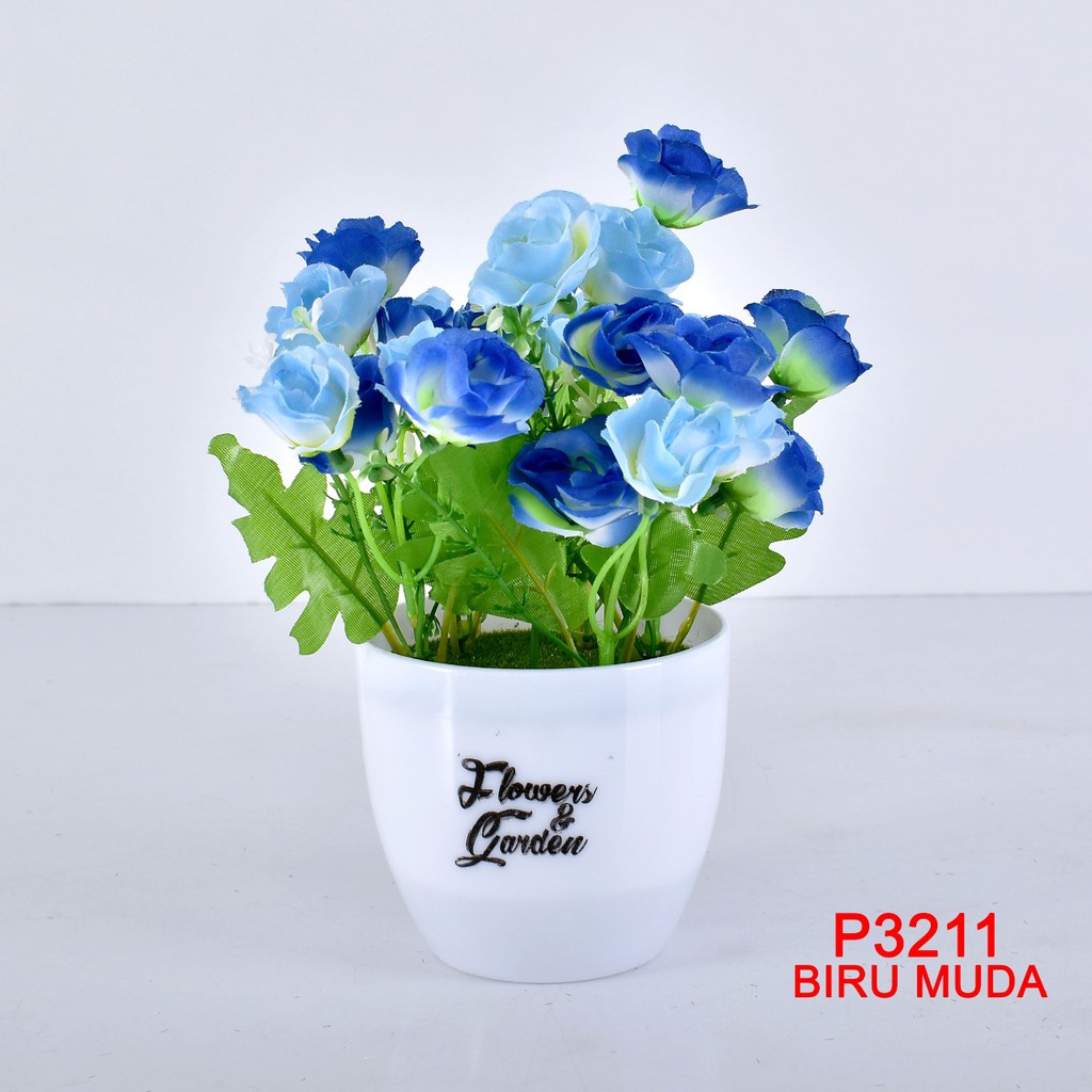 COD/JB TANAMAN BUNGA HIAS POT TANAMAN HIAS DEKORASI RUMAH DAN BUNGA PLASTIK P3211-4