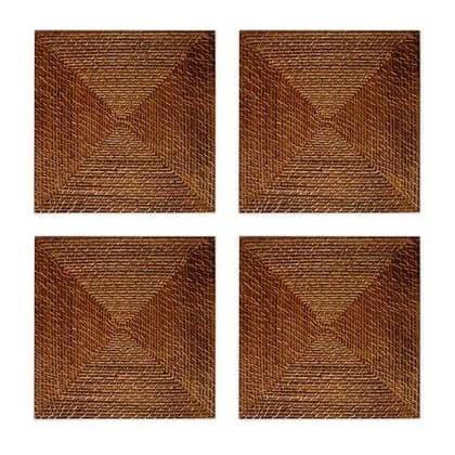 Placemat Rotan | Tatakan Piring Rotan Persegi | Alas Piring Rotan