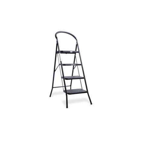 Krisbow Tangga Lipat 4 Step Dengan Busa Dudukan - Hitam
