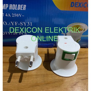 fitting colok/fitting colok+saklar/lamp holder/fitting lampu E27