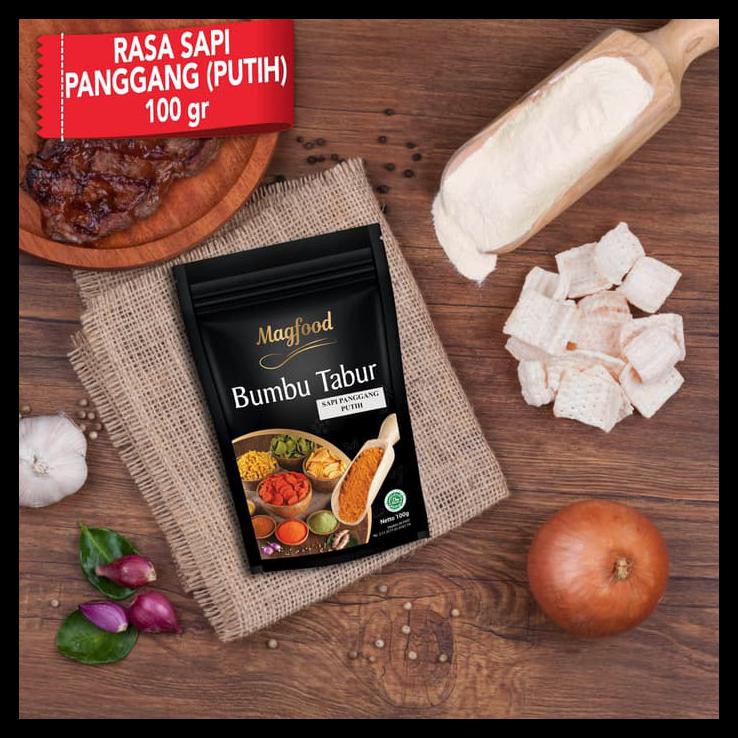 

Magfood Bumbu Tabur Sapi Panggang (Putih) 100 Gram
