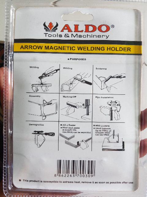 Magnet Holder Arrow Magnetic Welding Holder  Siku Magnet Untuk Las 3 Inch