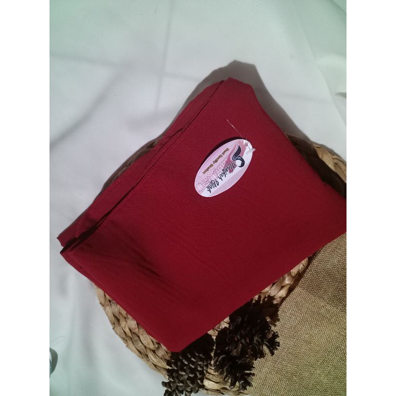 PASHMINA WOLFIS (73 cm × 180 cm) || Nasifahhijab-Maroon