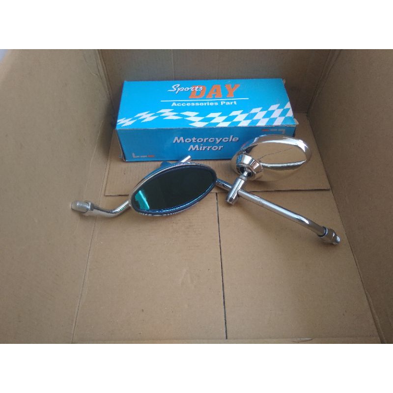 spion kaca spion oval mirror day daytona oval kecil drat 14 honda