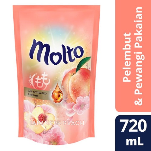 Molto Pelembut Dan Pewangi Pakaian Japanese Peach 720 mL