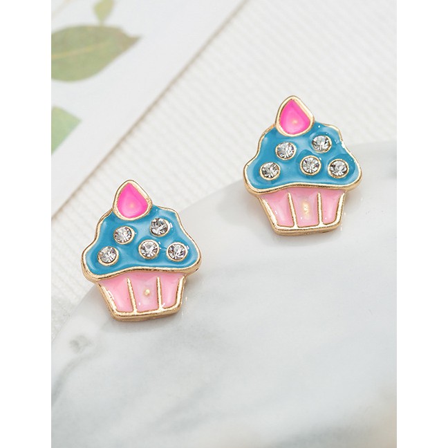 LRC Anting Tusuk Fashion Ice Cream Cartoon Star Earrings F59868